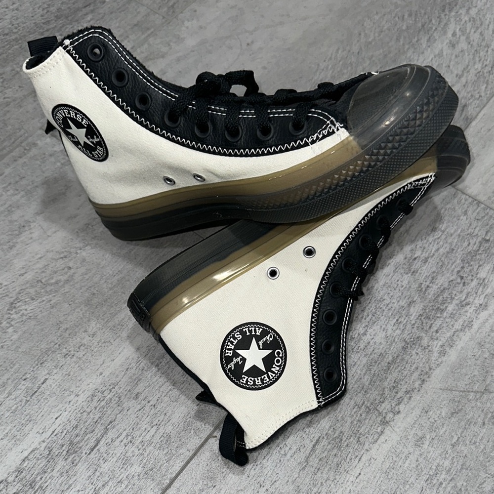 Converse Black and White High-Top Sneakers